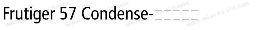 Frutiger 57 Condense字体转换
